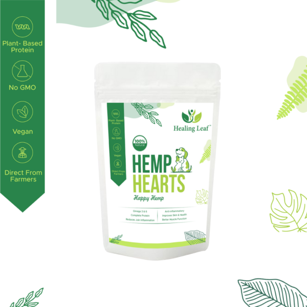 Healing Leaf Hemp Hearts – Pets (100gm)