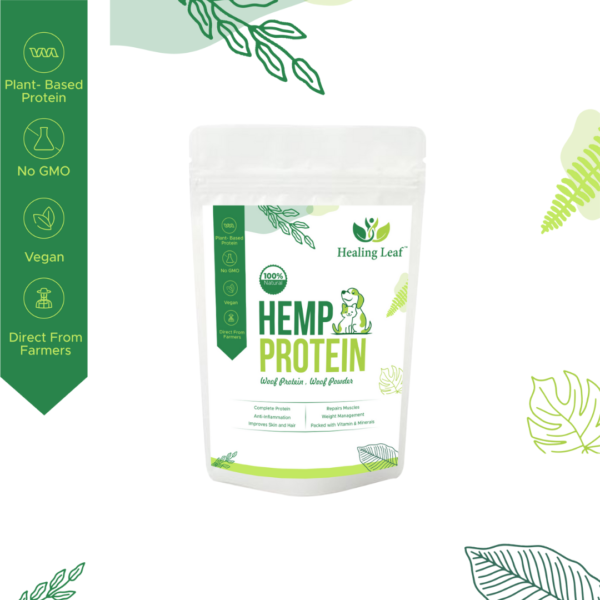 Healing Leaf Hemp Protein Powder (Pet) 100 Gm