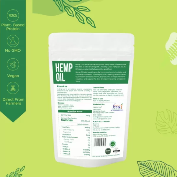Hemp Oil Nutrition Value