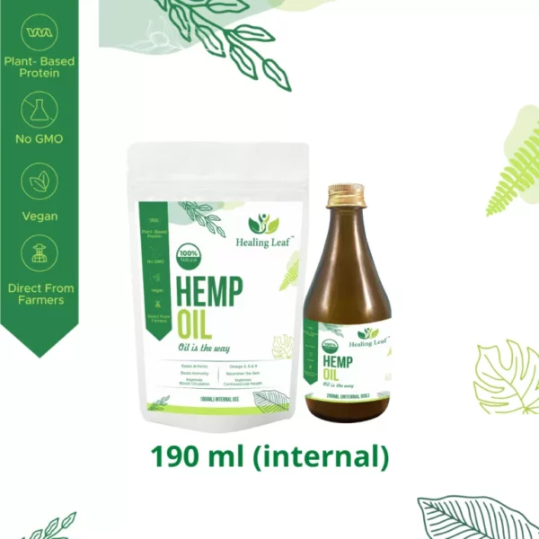 Healing Leaf Hemp Oil (Internal) 190 ml