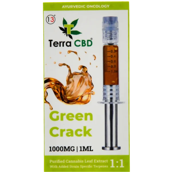 TERRA CBD: FULL SPECTRUM CANNABIS EXTRACT - 1:1 - GREEN CRACK - 1 GRAM