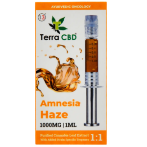 TERRA CBD: FULL SPECTRUM CANNABIS EXTRACT - 1:1 - AMNESIA HAZE - 1 GRAM