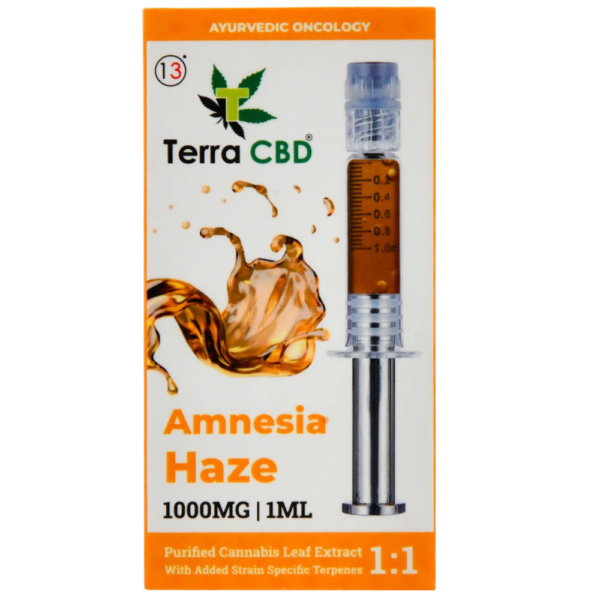 TERRA CBD: FULL SPECTRUM CANNABIS EXTRACT - 1:1 - AMNESIA HAZE - 1 GRAM